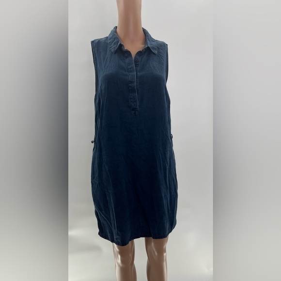 Banana Republic Denim Dress - Size 6P - Picture 3 of 6
